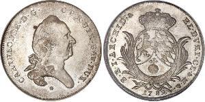 1/2 Thaler Électorat de Bavière (1623 - 1806) Argent Charles Théodore de Bavière (électeur) (1724 - 1799)