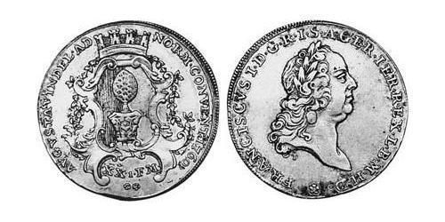 1/2 Thaler Augusta (Germania) (1276 - 1803) Argento Francesco I di Lorena(1708-1765)