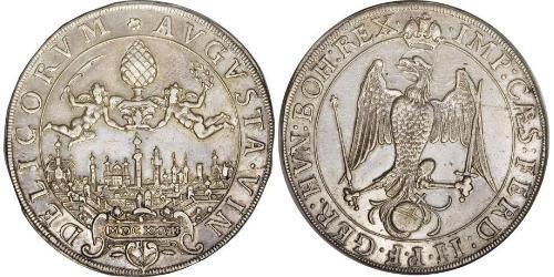 1/2 Thaler Augusta (Germania) (1276 - 1803) Argento Ferdinando II d