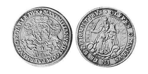 1/2 Thaler Ducato di Baviera (907 - 1623) Argento Massimiliano I di Baviera (elettore)(1573 – 1651)