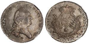 1/2 Thaler Elettorato di Baviera (1623 - 1806) Argento Carlo Teodoro di Baviera (1724 - 1799)