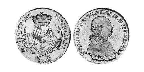 1/2 Thaler Elettorato di Baviera (1623 - 1806) Argento 