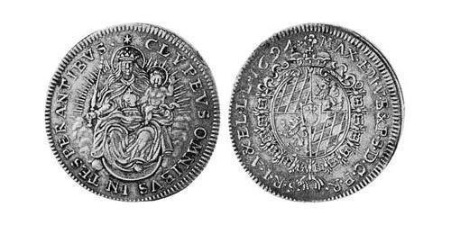 1/2 Thaler Elettorato di Baviera (1623 - 1806) Argento 