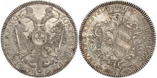1/2 Thaler Free Imperial City of Nuremberg (1219 - 1806) Argento 