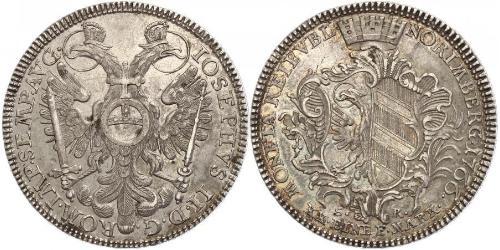 1/2 Thaler Free Imperial City of Nuremberg (1219 - 1806) Argento 