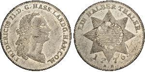 1/2 Thaler Germania Argento 