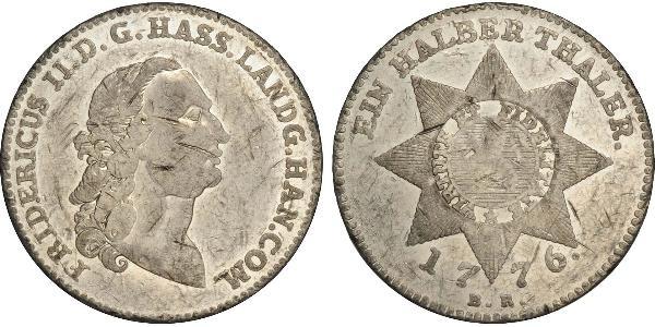 1/2 Thaler Germania Argento 