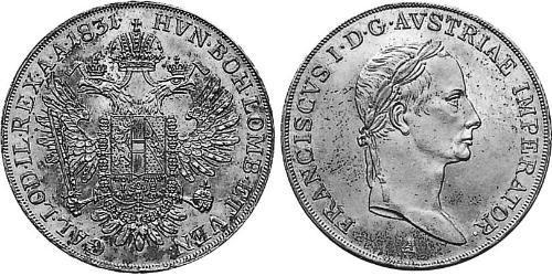 1/2 Thaler Impero austriaco (1804-1867) Argento 