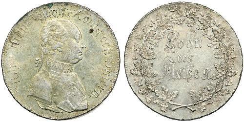 1/2 Thaler Regno di Baviera (1806 - 1918) Argento 