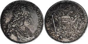 1/2 Thaler Sacro Romano Impero (962-1806) Argento Carlo VI del Sacro Romano Impero (1685-1740)