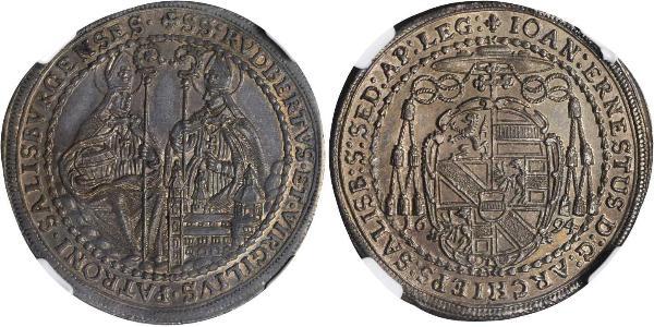 1/2 Thaler Salisburgo Argento 