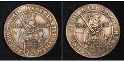 1/2 Thaler Stati federali della Germania Argento 
