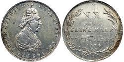 1/2 Thaler Stati federali della Germania Argento Karl von Dalberg (1744 - 1817)