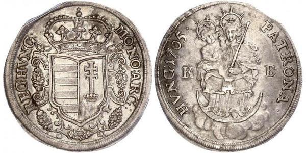 1/2 Thaler Ungheria Argento 