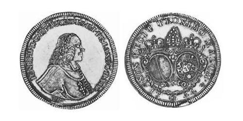 1/2 Thaler Augsburgo (1276 - 1803) Plata Joseph Ignaz Philipp von Hessen-Darmstadt (1699–1768)