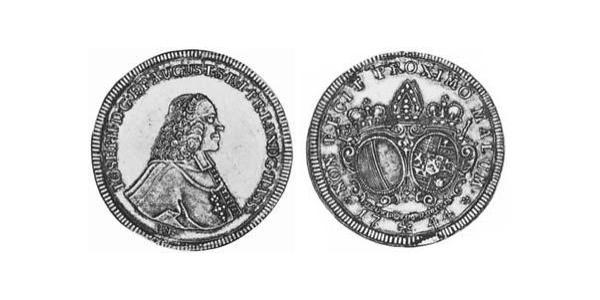 1/2 Thaler Augsburgo (1276 - 1803) Plata Joseph Ignaz Philipp von Hessen-Darmstadt (1699–1768)