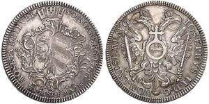 1/2 Thaler Free Imperial City of Nuremberg (1219 - 1806) Plata 