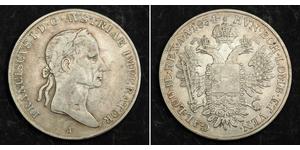 1/2 Thaler Imperio austríaco (1804-1867) Plata 