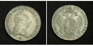 1/2 Thaler Imperio austríaco (1804-1867) Plata Francis II, Holy Roman Emperor (1768 - 1835)