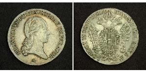 1/2 Thaler Imperio austríaco (1804-1867) Plata Francis II, Holy Roman Emperor (1768 - 1835)