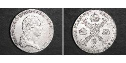 1/2 Thaler Países Bajos Austríacos (1713-1795) Plata Francis II, Holy Roman Emperor (1768 - 1835)
