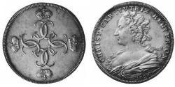 1/2 Thaler Principado de Ansbach (1398–1792) Plata Charles William Frederick, Margrave of Brandenburg-Ansbach (1712 – 1757)