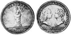1/2 Thaler Principado de Ansbach (1398–1792) Plata Charles William Frederick, Margrave of Brandenburg-Ansbach (1712 – 1757)