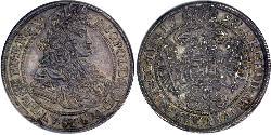 1/2 Thaler Reino de Hungría (1000-1918) Plata Leopoldo I de Habsburgo(1640-1705)