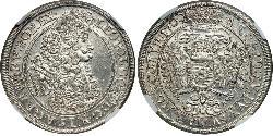 1/2 Thaler Reino de Hungría (1000-1918) Plata Leopoldo I de Habsburgo(1640-1705)