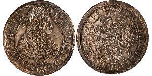 1/2 Thaler Reino de Hungría (1000-1918) Plata Leopoldo I de Habsburgo(1640-1705)