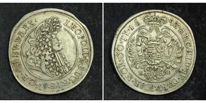 1/2 Thaler Reino de Hungría (1000-1918) Plata Leopoldo I de Habsburgo(1640-1705)