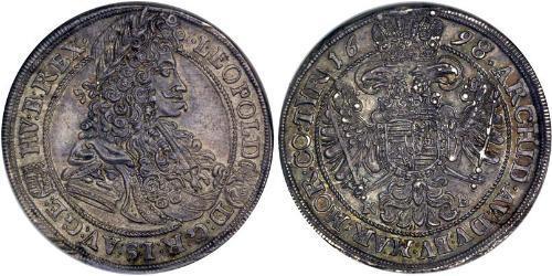 1/2 Thaler Reino de Hungría (1000-1918) Plata Leopoldo I de Habsburgo(1640-1705)