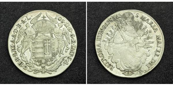 1/2 Thaler Reino de Hungría (1000-1918) Plata Maria Theresa of Austria (1717 - 1780)