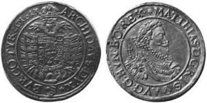 1/2 Thaler Sacro Imperio Romano (962-1806) Plata 