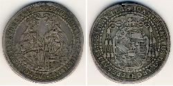 1/2 Thaler Salzburgo Plata 