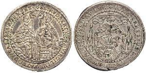 1/2 Thaler Salzburgo Plata 