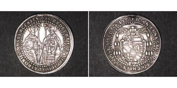 1/2 Thaler Salzburgo Plata 