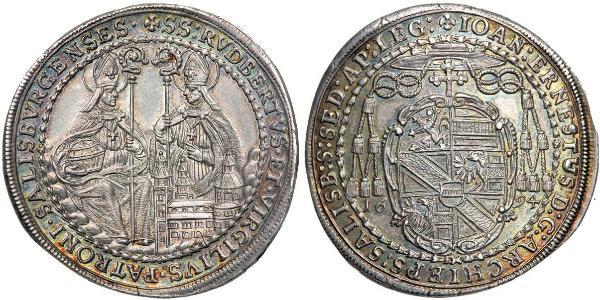 1/2 Thaler Salzburgo Plata 