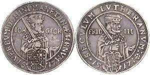 1/2 Thaler States of Germany Plata 