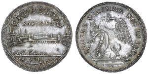 1/2 Thaler Suiza Plata 