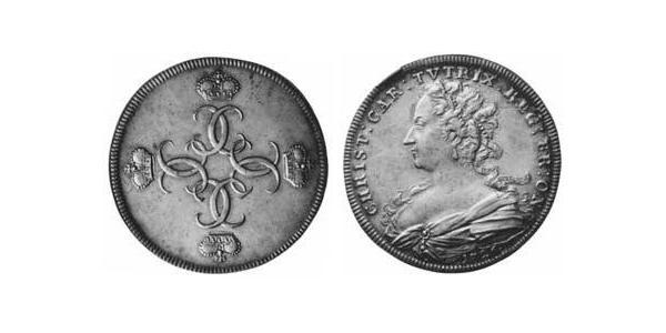 1/2 Thaler Fürstentum Ansbach (1398–1792) Silber Karl Wilhelm Friedrich (Brandenburg-Ansbach)(1712 – 1757)