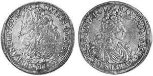 1/2 Thaler Kurfürstentum Bayern (1623 - 1806) Silber 