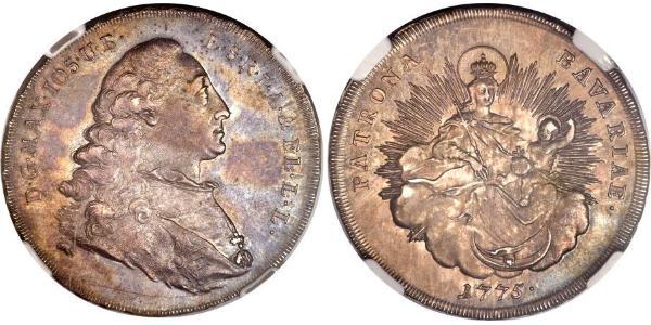 1/2 Thaler Kurfürstentum Bayern (1623 - 1806) Silber Maximilian III. Joseph (Bayern)(1727 – 1777)