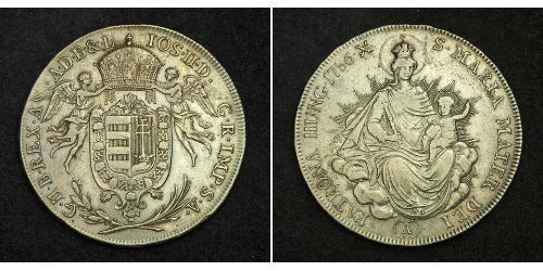 1/2 Thaler Königreich Ungarn (1000-1918) Silber Joseph II, Holy Roman Emperor  (1741 - 1790)