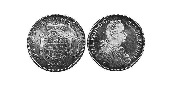 1/2 Thaler Markgrafschaft Baden-Durlach (1535 - 1771) Silber 