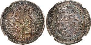 1/2 Thaler Salzburg Silber 