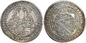 1/2 Thaler Salzburg Silber 