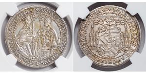 1/2 Thaler Salzburg Silber 