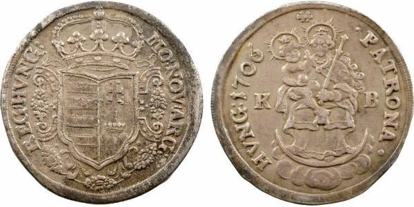 1/2 Thaler Ungarn Silber 