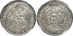 1/2 Thaler Kingdom of Hungary (1000-1918) Silver Leopold I, Holy Roman Emperor (1640-1705)